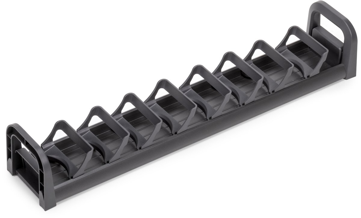 Emuca Orderbox ladehouder voor lade, 90x470mm, Aluminium en Plastic, Antracietgrijs