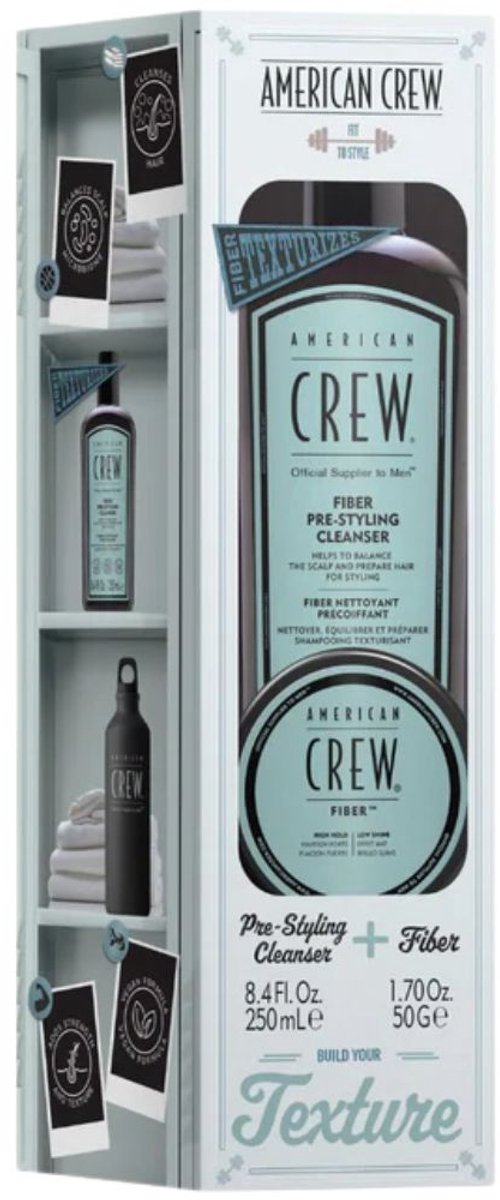 American Crew - Fiber Duo Giftset - 250ml+50gr