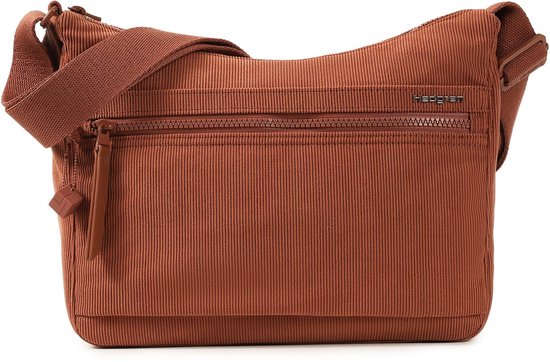 Hedgren Harpers Sac bandoulière femme avec protection RFID – Taille moyenne – Velours Redwood Burl