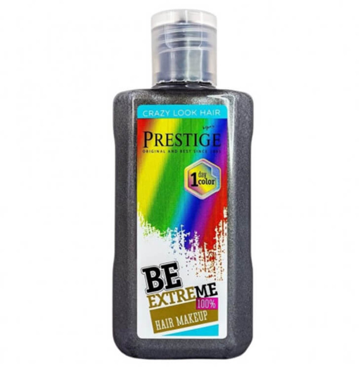 Prestige Uitwasbare Haarverf Metallic Grijs – Uitwasbare Haarkleuring voor 1 Dag – voor Feestjes & Events – 100ml