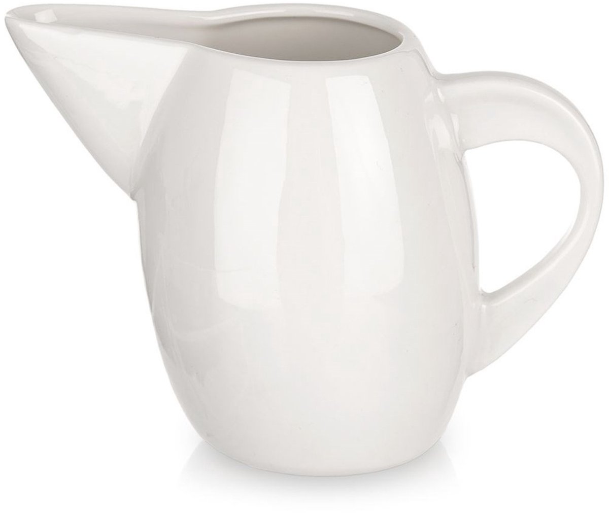 Orion Mona Serie - Porseleinen Melkkannetje - 200ml - Modern Design - Wit