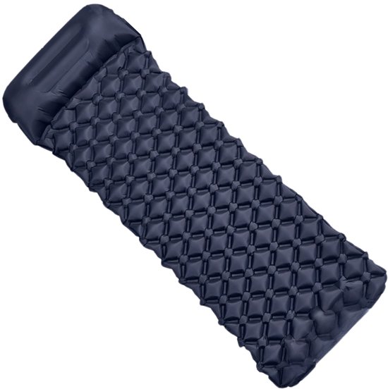 Slaapmat - 190x60x5cm - ingebouwde pomp - marineblauw van Thematelas — afbeelding 3