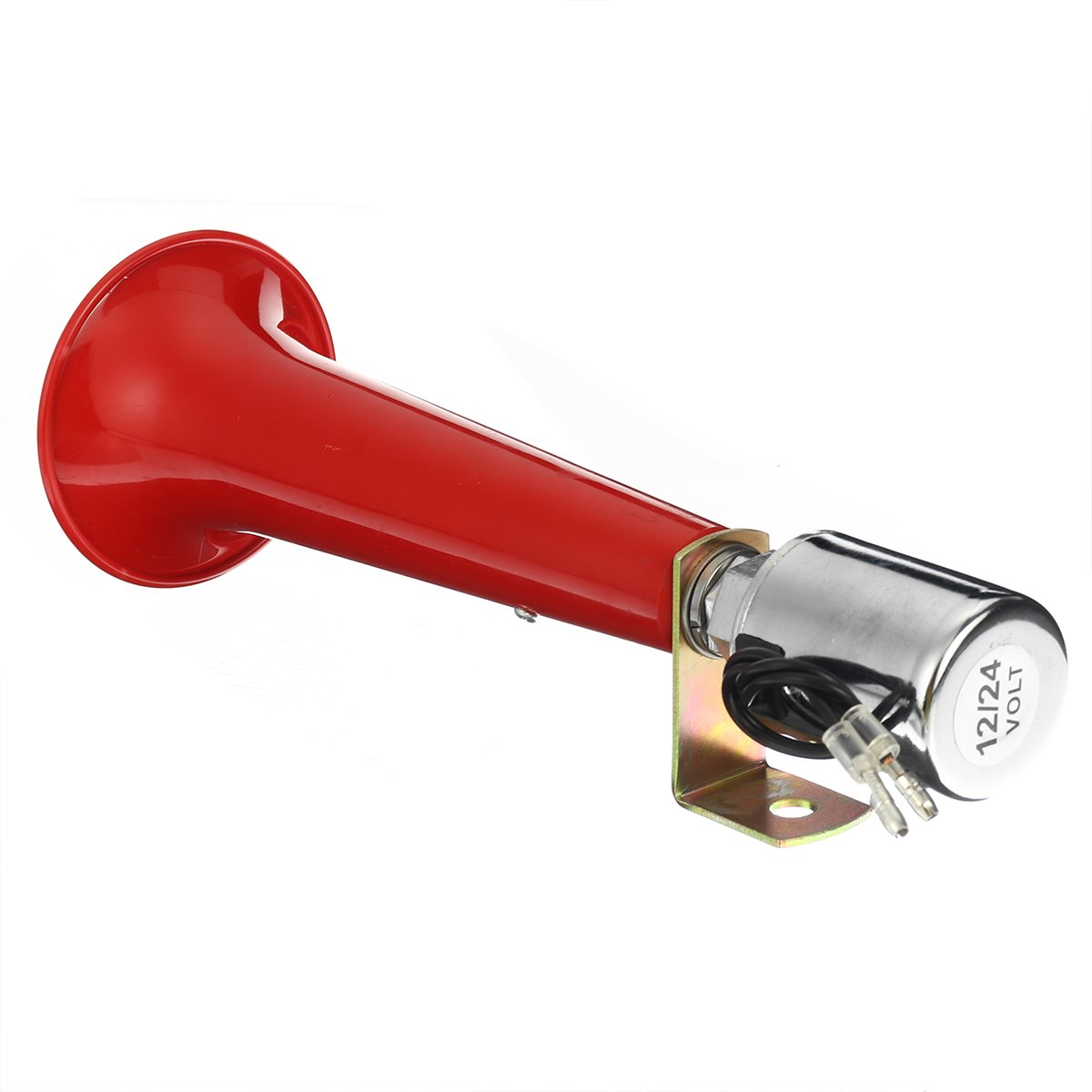 SONNENH Luchthoorn 180dB - 12V/24V - Super Luide Enkele Trompet - Rood - Voor Vrachtwagen, Boot & Auto