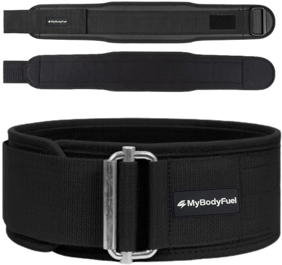 MyBodyFuel - Lifting Belt - Ceinture de Powerlifting & Ceinture de Gym - Taille M - Zwart