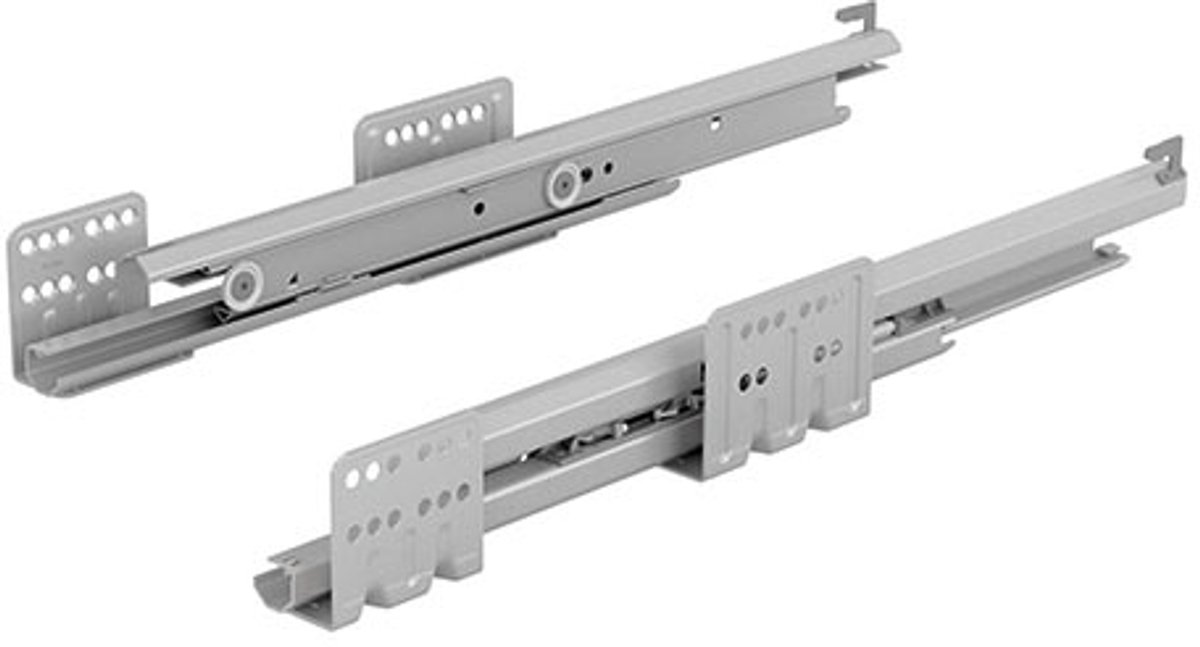 Hettich Actro ladegeleider, 40 kg, voor zijwanddikte 19 mm, 300 mm