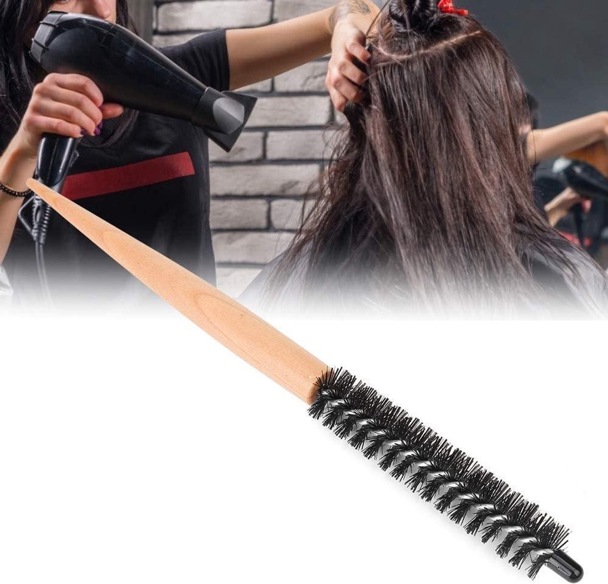 Mini Ronde Kambaar voor dun haar - Kruller Borstel voor Styling en Volumineus Haar (20mm)