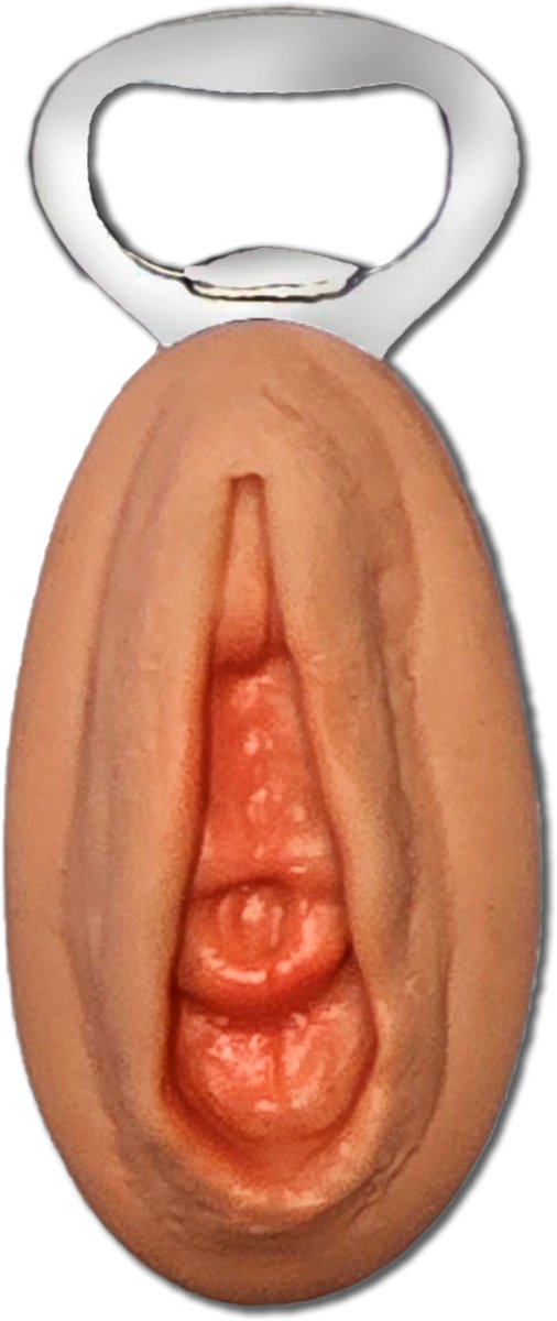 Humoristische Silicone Flesopener met Vaginale Vorm – Ondeugend Cadeau voor Feestjes & Vrienden