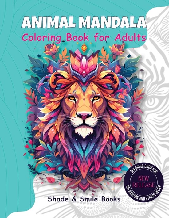 Animal Mandala Coloring Book for Adults, Shade & Smile Books ...