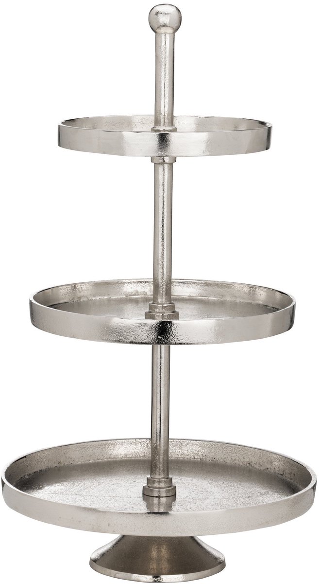 Etagere x- Babirik Nikkel 29.5x51cm - 3 laags - Diameter: 29.50 cm - VI Online Products