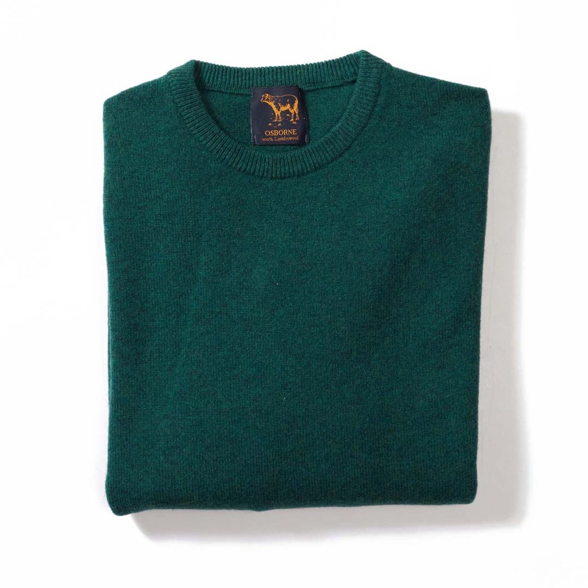 Osborne Knitwear Trui met ronde hals - Sweater heren in Lamswol - Pullover Heren - Cossack - L