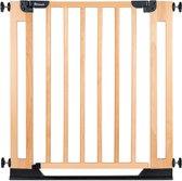 hauck Clear Step Easyclose Eco - Stevig deur en traphekje van beukenhout - Beech