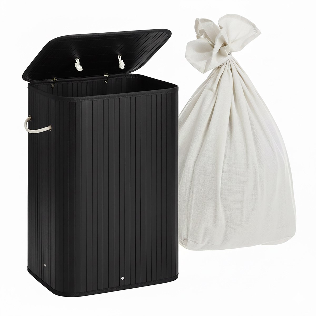 Wasmand - 40x60x30 cm - zwart