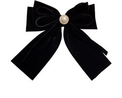 Haarclip Strik - Luxe Haarclip Strik - Satijn Linten Strik - Haarspelden Dames - Haarspeld - Cadeau - Haar Accessoires - Haarklem zwart - Geschikt voor Women Girls Party Holiday Birthday Decoration