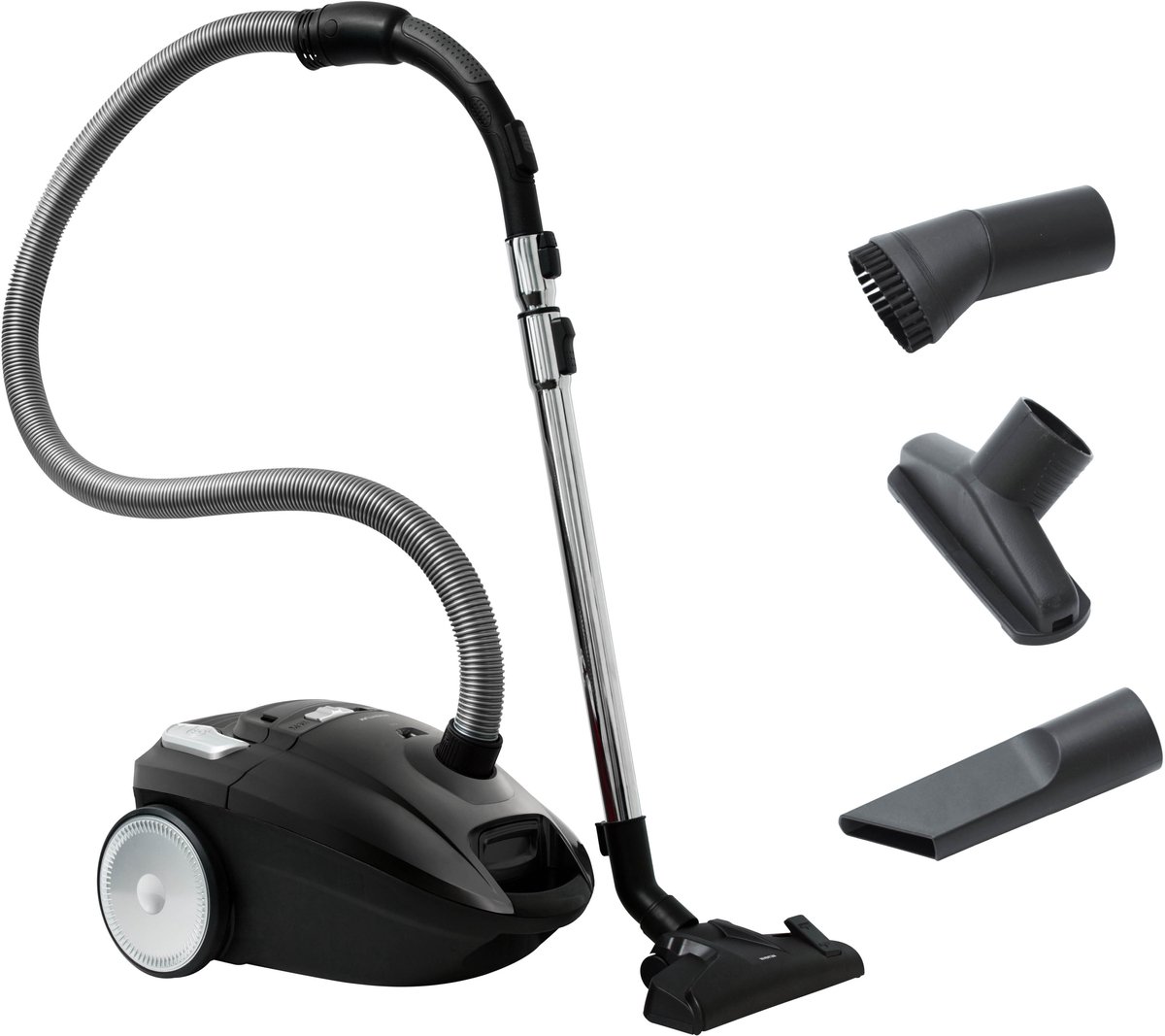 Inventum ST306ZZA - Stofzuiger met zak - Zwart