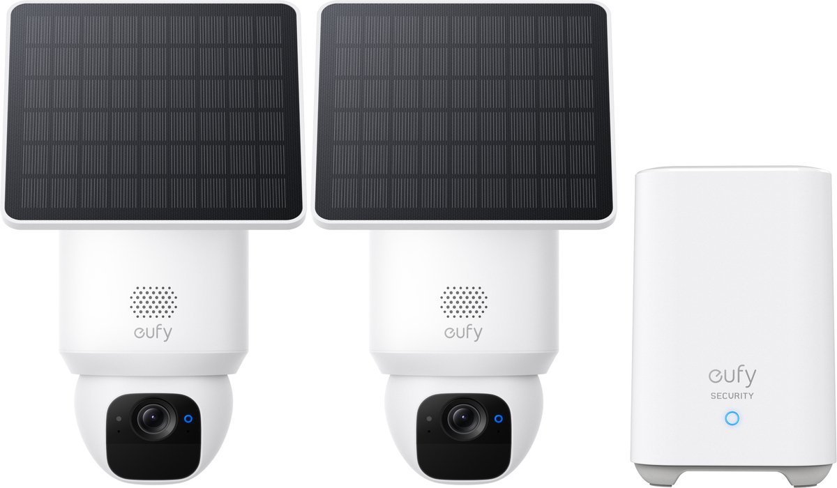 eufy SoloCam E30 2-Cam Kit, 360° PTZ beveiligingscamera, HomeBase 2, 2K HD, 70° tilt, AI-tracking, zonne-energie, geen ABO-kosten – foto 5