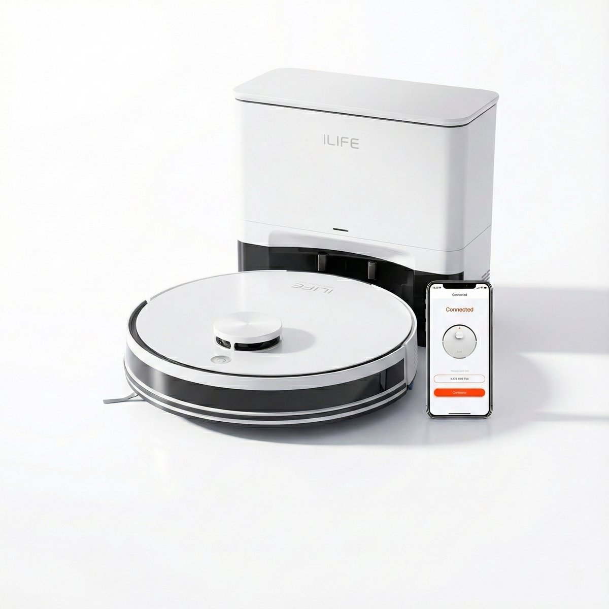 Aiverig Robotstofzuiger met Dweilfunctie - Zelflegend