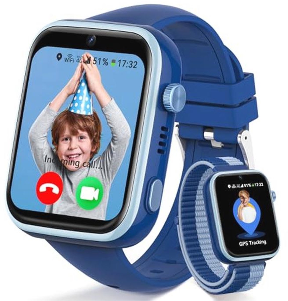 Fitnynxos Smartwatch kinderen blauw