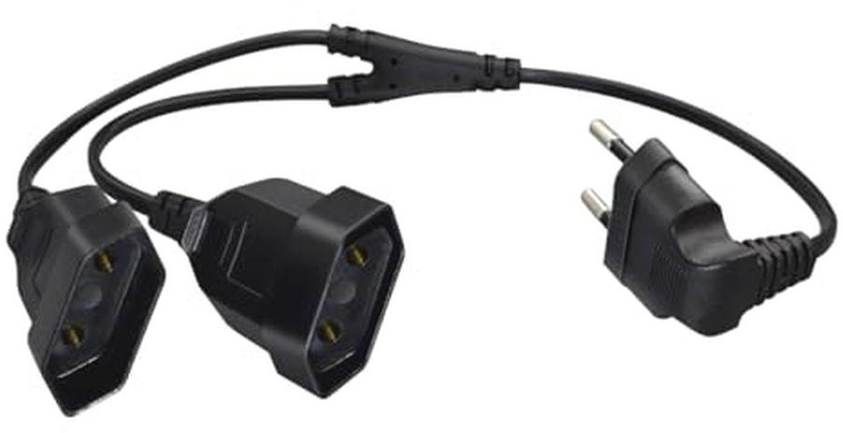Euro Extension Cable 2.5A 250V 625W - 45cm 90 Degree for Household Appliances