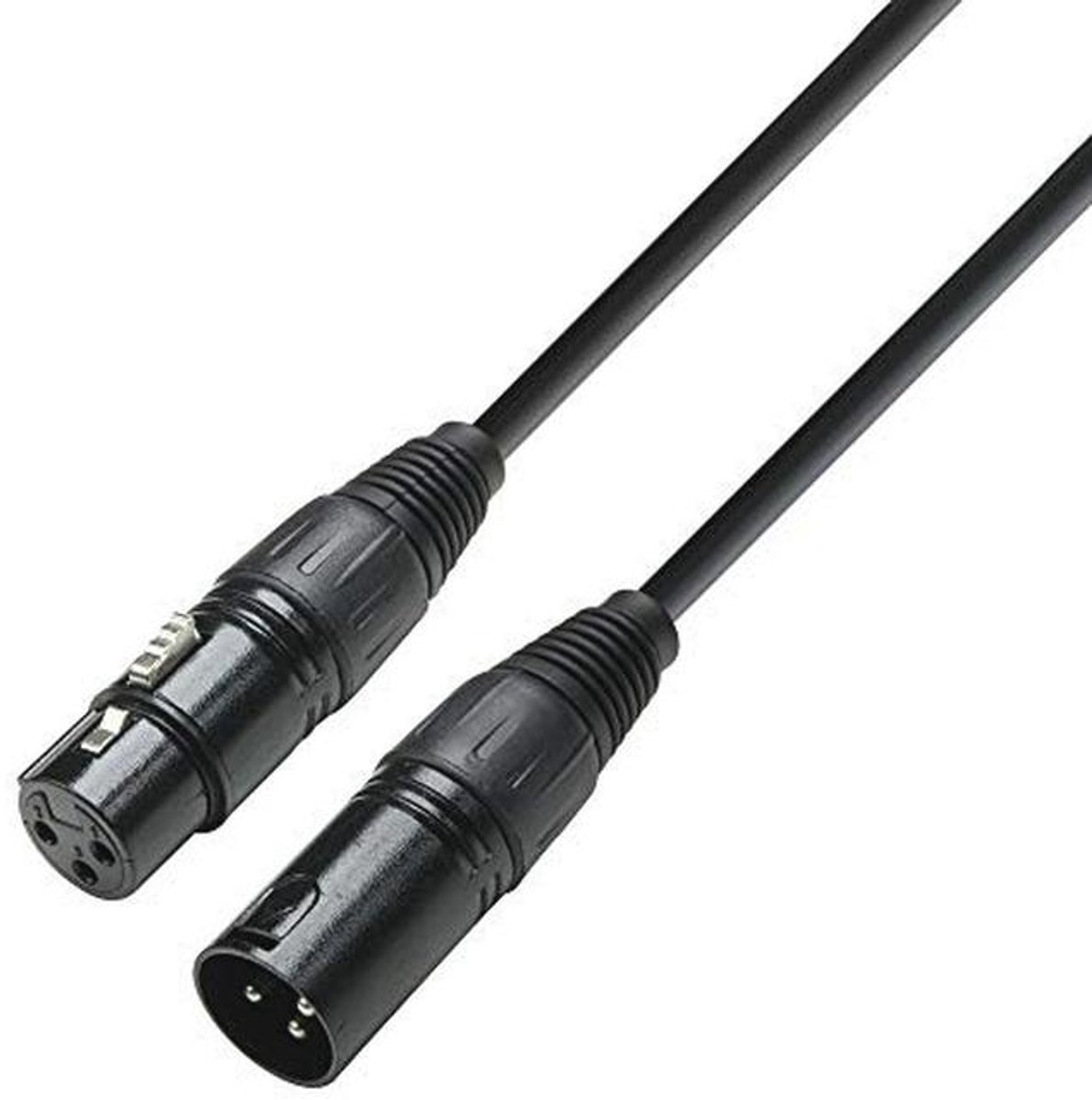 DMX-kabel 3-polig XLR vrouwelijk naar 3-polig XLR mannelijk | 6 m