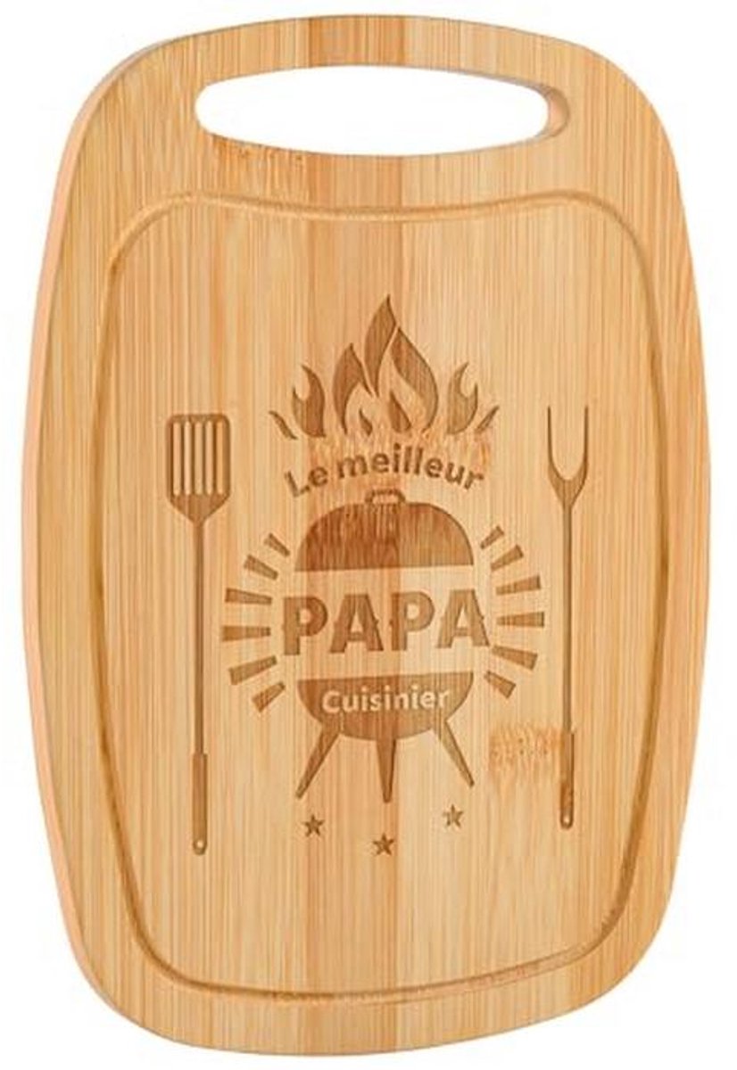 Bamboe Snijplank Gegraveerd voor Papa - Perfect Keukengerei