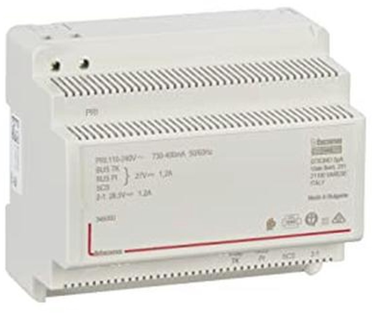 2-draads serieinbouwvoeding voor audio- en video-deurintercomsystemen met videoadapter