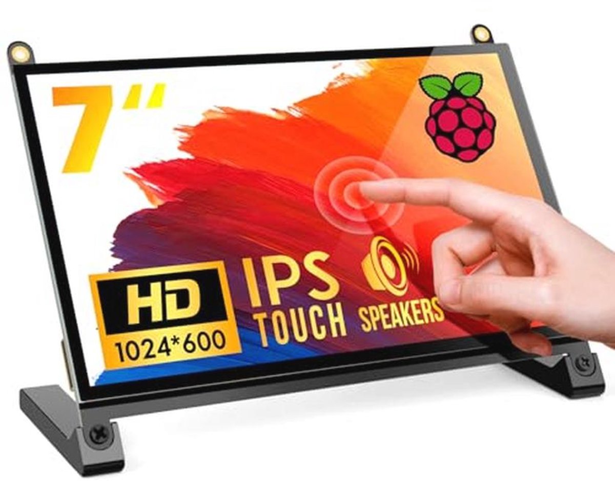 Draagbaar 7 inch Touchscreen Monitor met HDMI en USB voor Raspberry Pi
