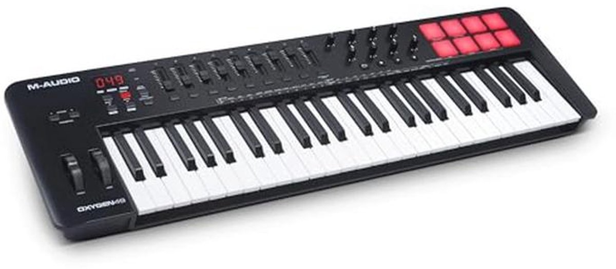 49-toetsen USB MIDI-keyboardcontroller met beatpads en arpeggiator