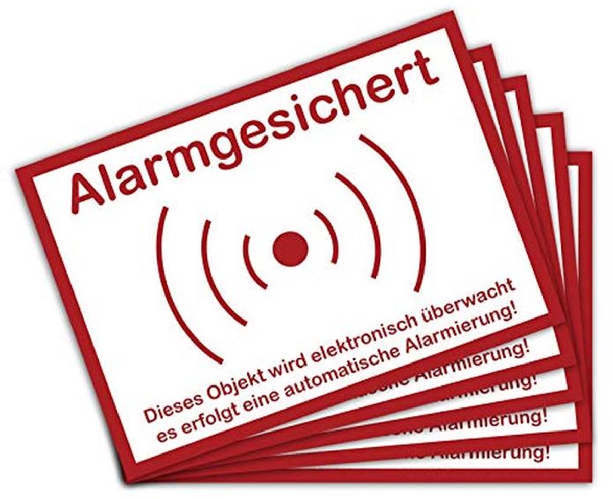 5 Stuks Beveiligingsstickers A6 met UV Bescherming voor Binnen en Buiten