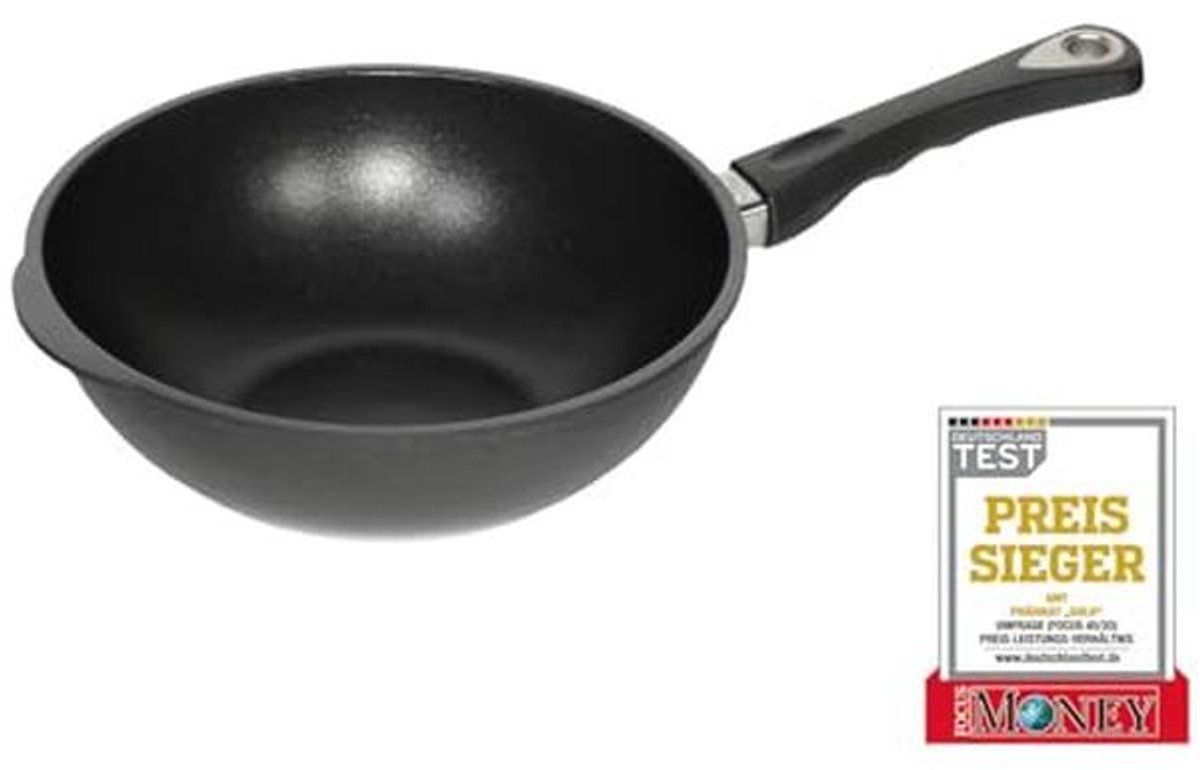 Wok Pan 28 cm - Professionele Gietaluminium Met Lotan® Coating