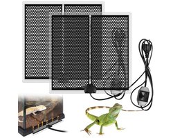 Verwarmingsmat voor reptielen - 28 x 28 cm - Instelbare warmtekussens met temperatuurregeling