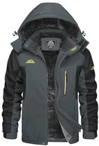 Veste d'hiver pour homme - Imperméable, chaude, respirante et coupe-vent avec capuche amovible - Disponible en 3XL