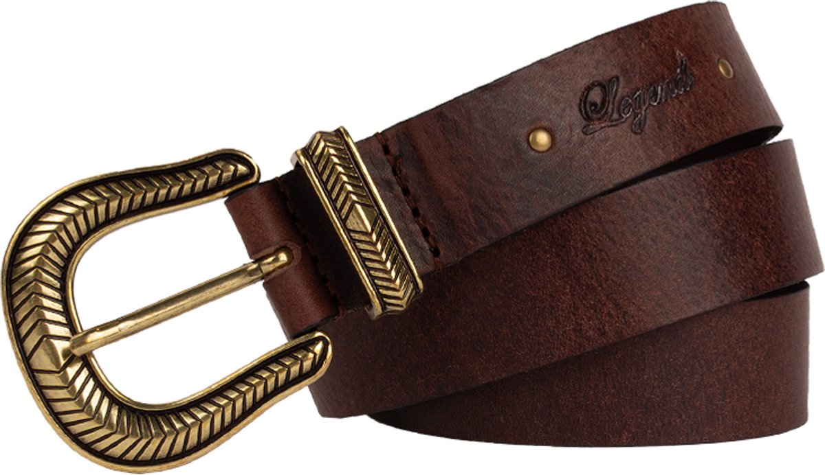 Legend Dames - Leren riem - Bruin - 85cm
