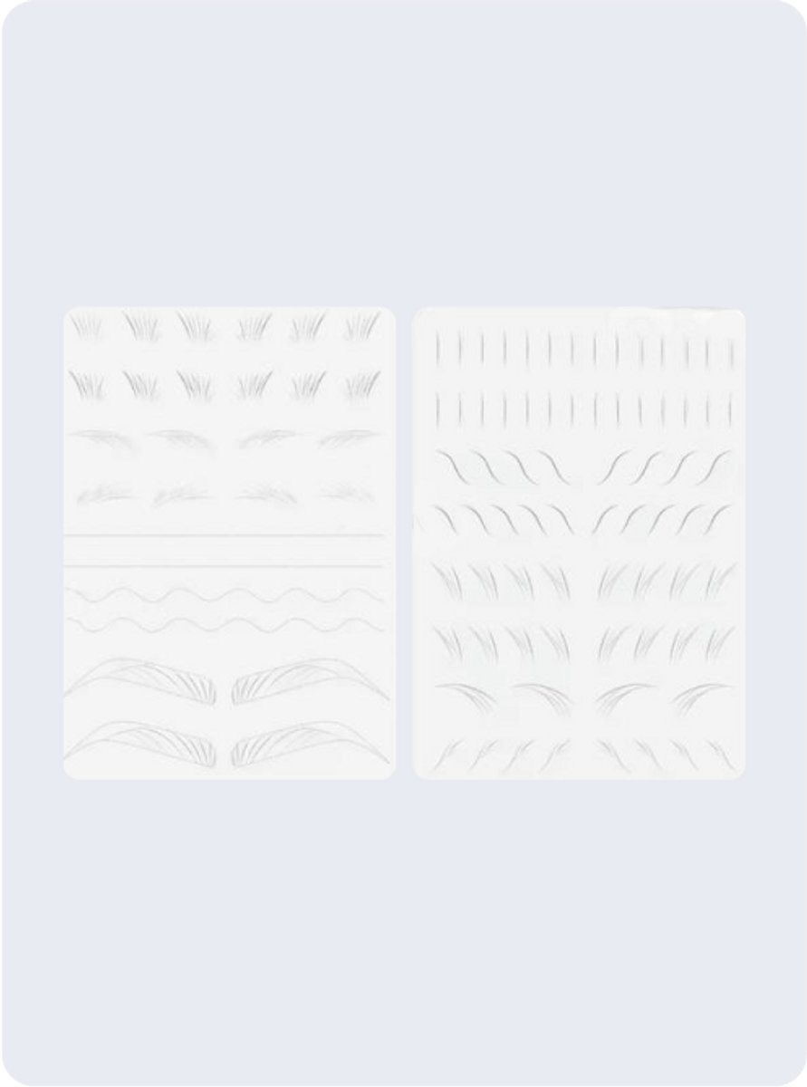 Practice Silicone Rubber Mat – Brows