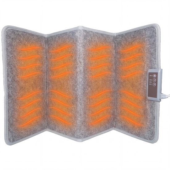 Silvergear Infrarood Verwarmingspaneel Staand - Opvouwbaar - 3 Standen - 40°C, 50°C en 60°C - Extra Lang Snoer - Infrarood Paneel Verplaatsbaar - Elektrische Kachels