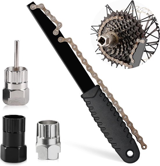 Fietsketting Zweep Cassette Lockring Tool,Universele Fietsen Mechanic Repair Tool,Fiets Freewheel Turner Chain Zweep Cassette Tandwiel Remover Tool voor Mountainbike