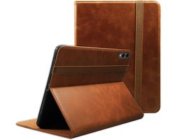 Rosso Deluxe Hoes Geschikt voor Samsung Galaxy Tab S11 Ultra | Book Case Echt Leer | Sleep/Wake | Standaard | Penhouder | Beschermhoes Bruin