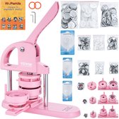 Button Maker Machine, 25 mm (1 inch) Badge Punch Press Kit, DIY Cadeaus voor Kinderen, Button Making Supplies met 500 stuks Button Onderdelen & Cirkelsnijder & Spell Book | NL Button Maker Machine, 25 mm (1 inch) Badge Punch Press Kit, DIY Cadeaus voor Kinderen, Button Making Supplies met 500 stuks Button Onderdelen & Cirkelsnijder & Spell Book | NL
