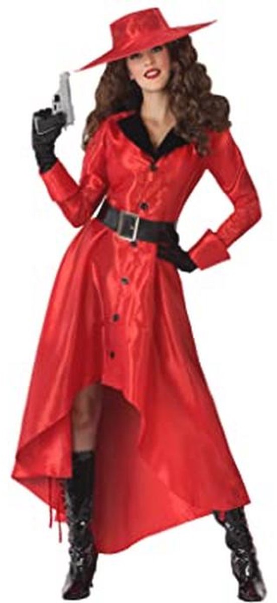Rood Dames Kostuum Heroe voor Carnaval