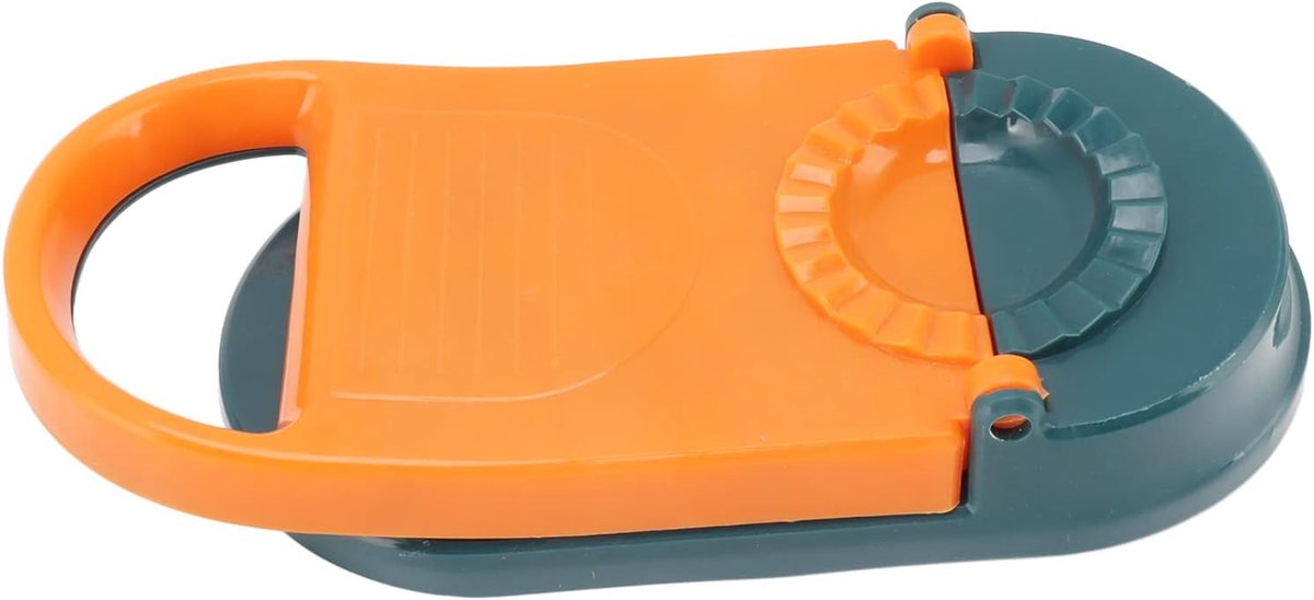Handmatige Dumpling Machine, 2 in 1 Sterke Uitvoerbaarheid Arbeidsbesparende Hoog Rendement Dumpling Making Tool voor Restaurants (ORANGE)