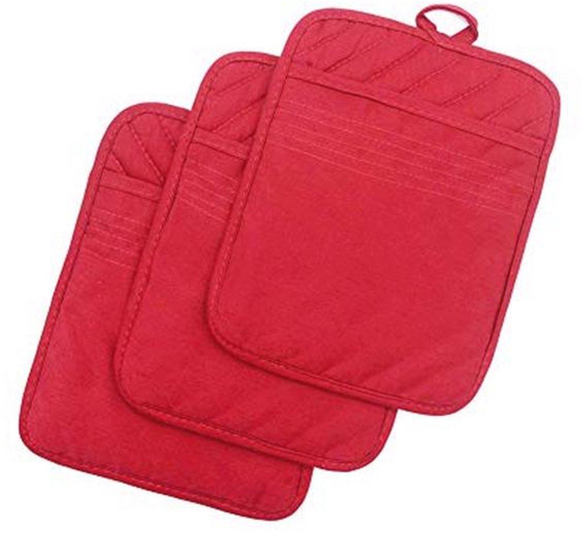 Hittebestendige Katoenen Pot Houders en Ovenwanten - 3-pack - Multifunctioneel en Non-Slip