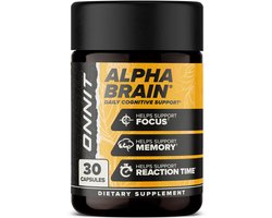 Onnit - Alpha Brain - Memory & Focus - 30 capsules