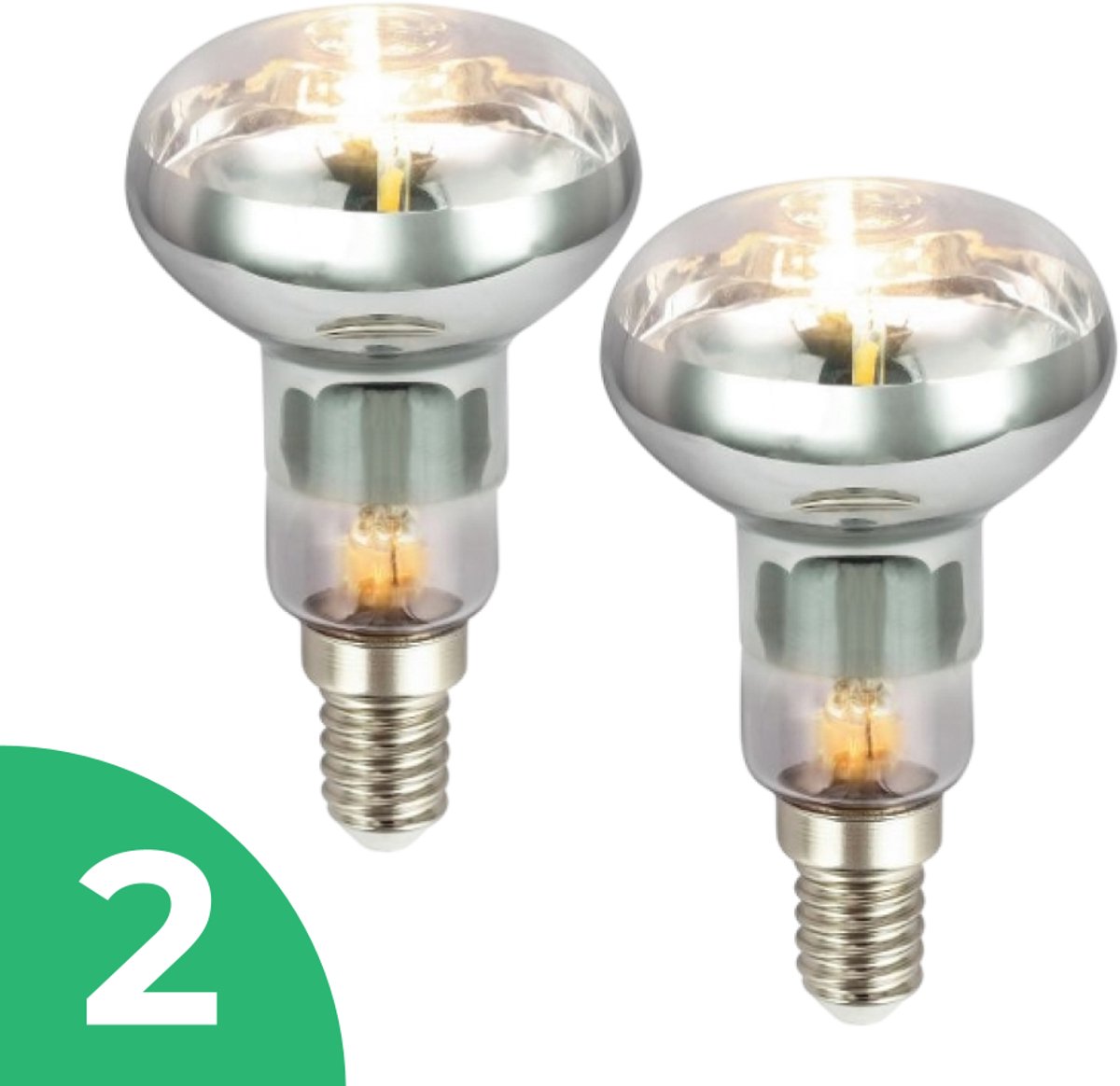 Trixline Reflector R63 Gloeilamp E27 - 60W - Warm Wit Licht (2700K) - 460 lm - 1 jaar - Dimbaar - 2 stuks