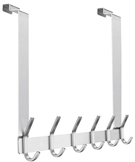 Over de deurhaak, overdeurhanger voor jas, handdoek, tas, badjas (1 pak, wit Over de deurhaak, overdeurhanger voor jas, handdoek, tas, badjas (1 pak, wit
