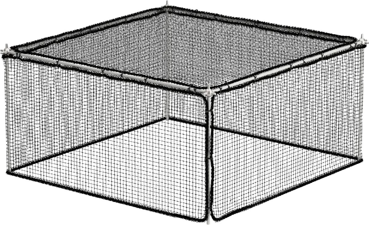WITBOSCH - Moestuinbak - Fruit- en groentekooi voor moestuinbak 107x107 cm