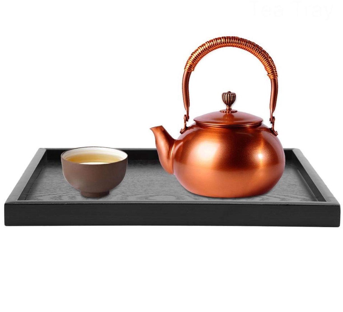 Massief houten kommen, vierkante decoratie, rechthoekige handgemaakte premium borden, natuurlijke houten schaal voor het serveren van barbecuefeestjes, zwart (30 * 24 cm)