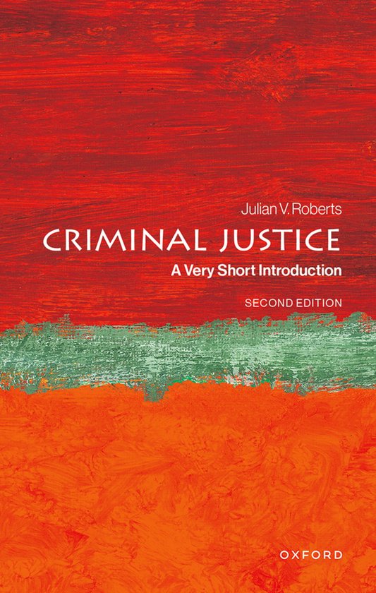 Very Short Introductions- Criminal Justice - cover