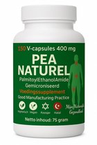 PEA Naturel 150 Capsules – 400 mg Palmitoylethanolamide per Capsule – Gemicroniseerd – Vegan – Voedingssupplement