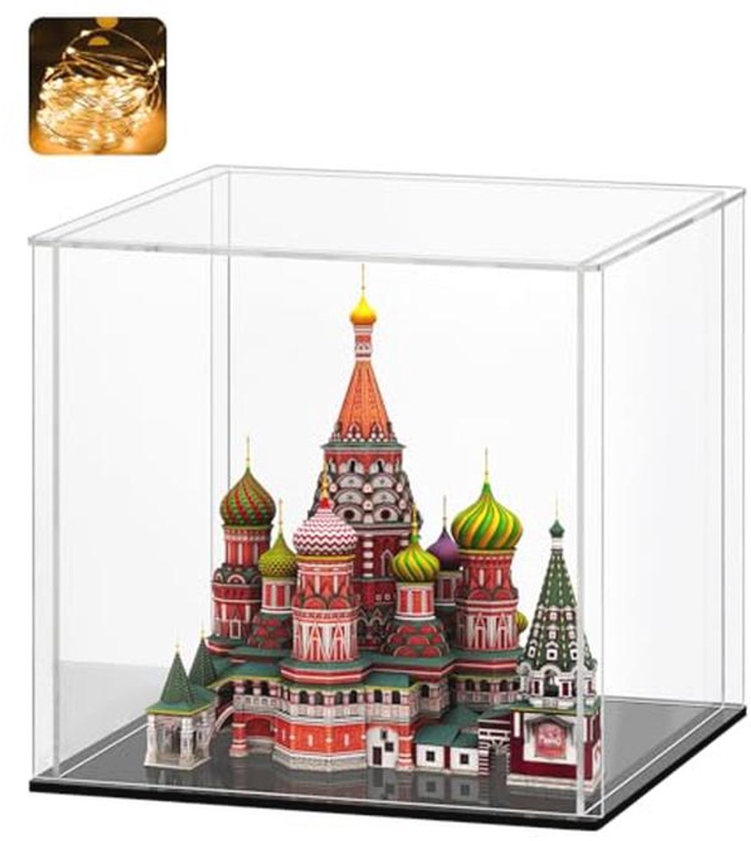Transparante Acryl Vitrine voor Beeldjes en Miniaturen - 30x30x30 cm
