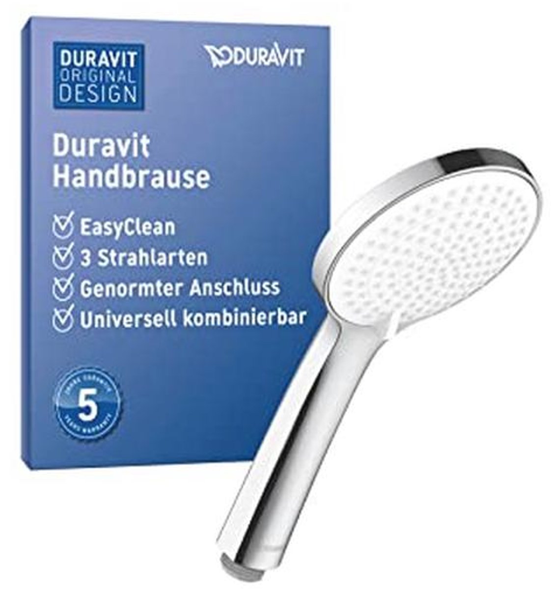 Universele handdouche met 3 straalsoorten, Ø 110 mm, gemakkelijk te reinigen