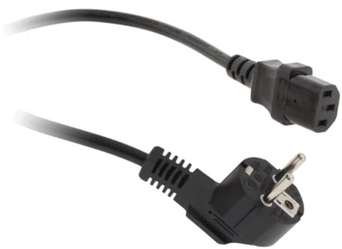 Huishoudelijke stroomkabel 2 meter HO5VV-F 60° 3G1 klasse I